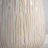 4in Wide Faro Aged White Ceramic Bowl