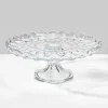 11.75in Wide Festonne Glass Cake Stand
