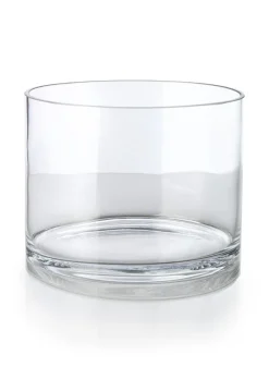 8in Wide Glass Cylinder Vase