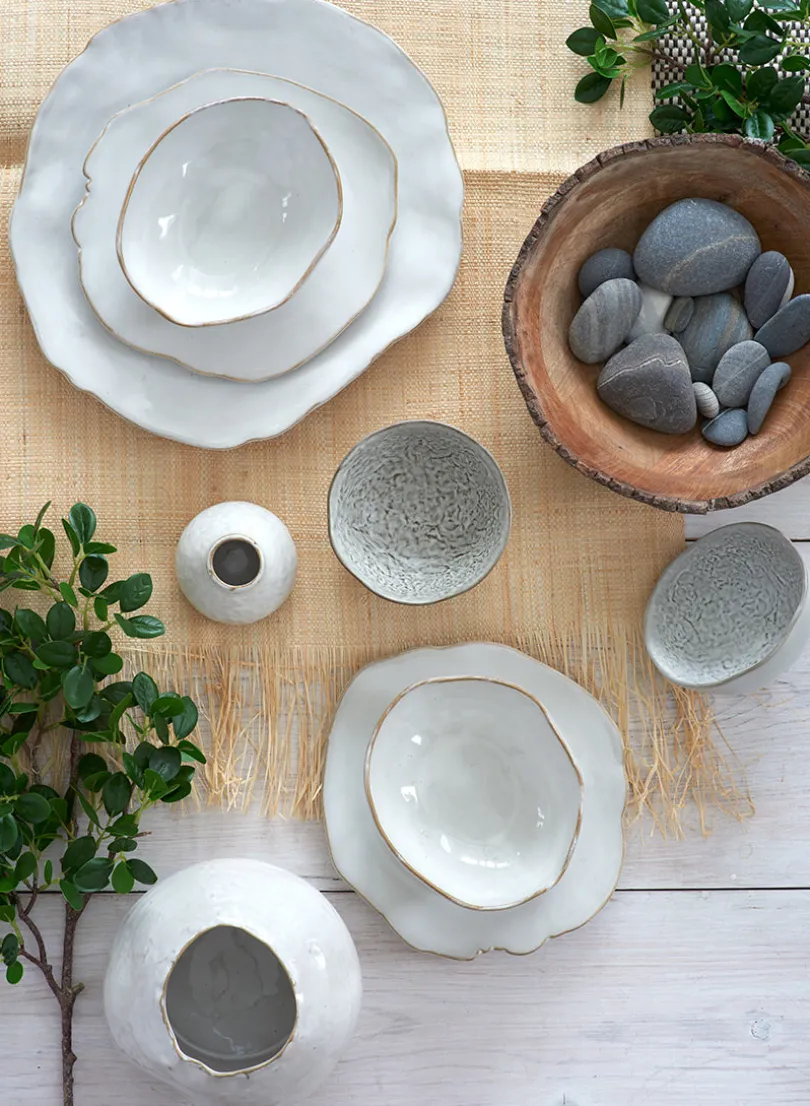 6.5in Wide Glazed Ceramic Potter's Bowl