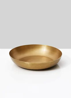10in Wide Gold Iron Bowl