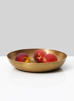 10in Wide Gold Iron Bowl