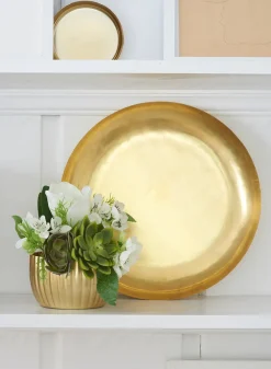 5in Wide Gold Iron Bowl, Set of 2