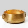 9in Wide Gold Iron Handi Bowl