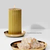 6.75in Wide Gold Pillar Metal Plate