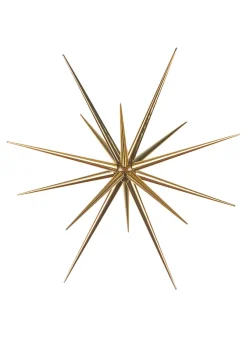 8in Wide Gold Starburst Ornament