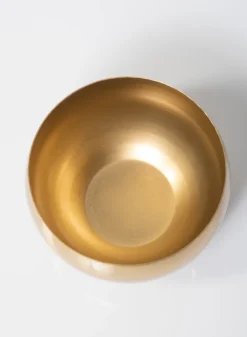 5.25in Wide Gold Steel Bowl