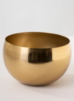 5.25in Wide Gold Steel Bowl