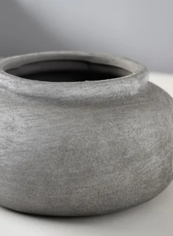 8in Wide Iquitos Venetian Grey Ceramic Bowl