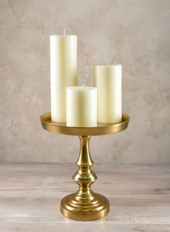 3in Wide Ivory Pillar Candle