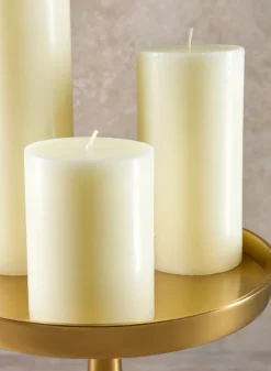 3in Wide Ivory Pillar Candle