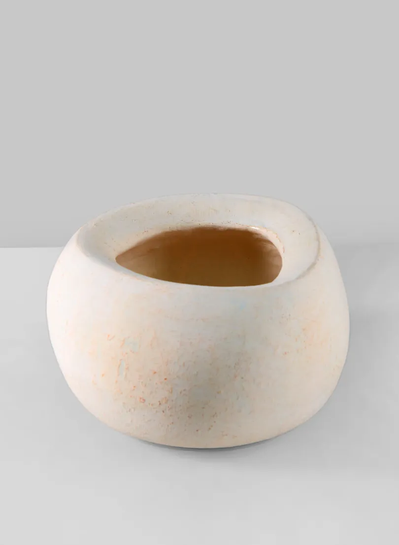 6in Wide Kasbah Natural Earth Tone Cement Bowl