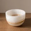 6in Wide Khyber White Onyx Decorative Bowl