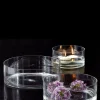 8in Wide Low Glass Cylinder