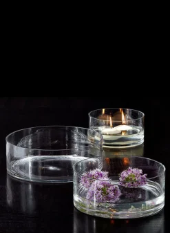 8in Wide Low Glass Cylinder