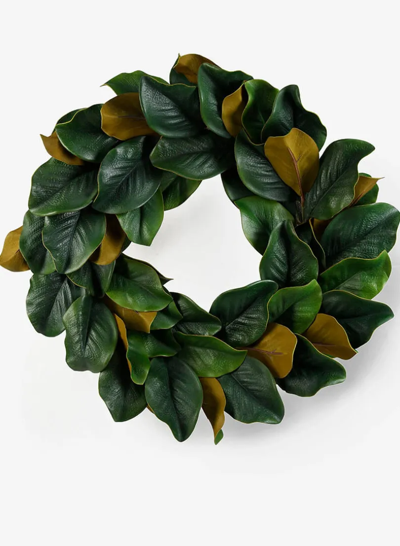 24in Wide Magnolia Wreath