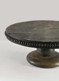 12in Wide Mahdi Brushed Black Cake Plate