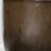 5.75in Wide Mashiko Aged Brown Ceramic Pot