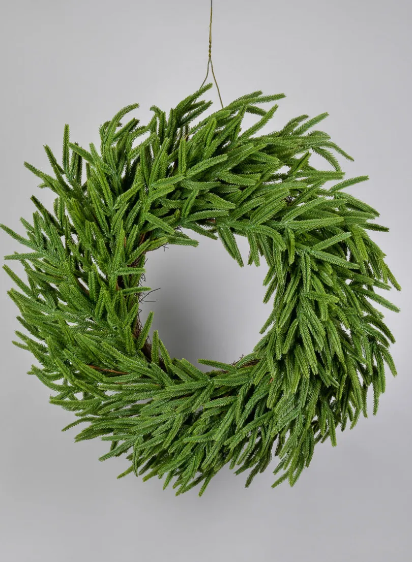 26in Wide Real Touch Tasmanian Cedar Pine Wreath