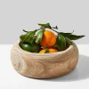 9.5in Wide Round Paulownia Wood Bowl