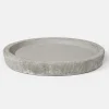 9 1/4in Wide Rustic Cream Cement Saucer