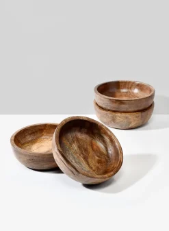 5in Wide Salma Wood Bowl, Mini, Set of 4