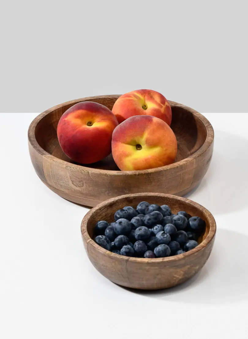 5in Wide Salma Wood Bowl, Mini, Set of 4