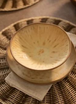 8.25in Wide Satsuma Artisan Ceramic Bowl
