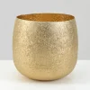 6in Wide Shanti Gold Metal Bowl