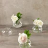 4in Wide Veroce Glass Vase, Mini, Set of 4