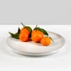 11in Wide White Ceramic Plate