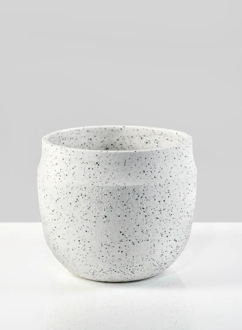 6.5in Wide White Granite Goki Bowl