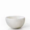 3in Wide White Mumtaz Marble Bowl, Set of 2