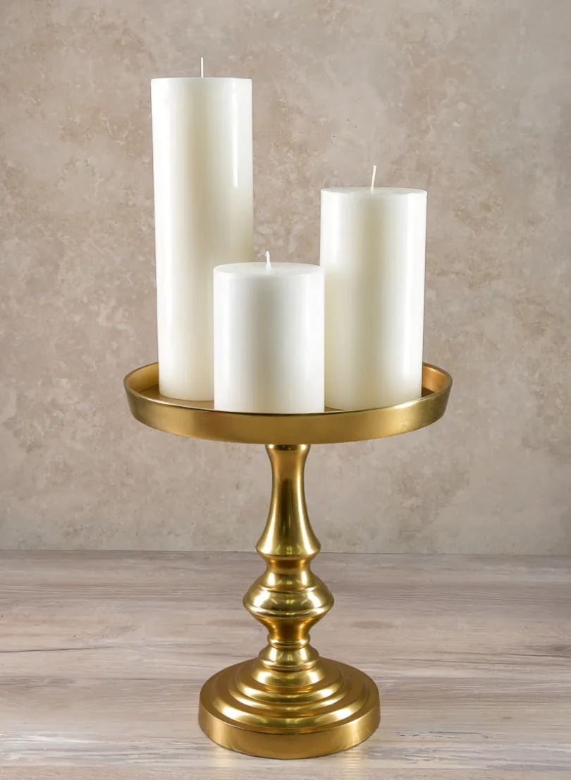 3in Wide White Pillar Candle