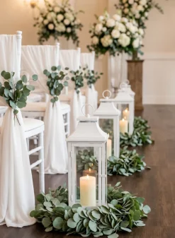 4in Wide White Pillar Candle