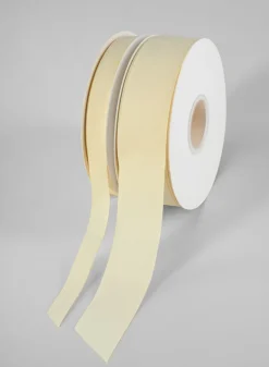 Ivory Grosgrain Ribbon 50 Yard Spool