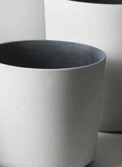 Jardin White Plastic Pot