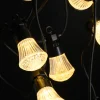 10 Light Holiday Indoor Outdoor Warm White LED Light, Connectable