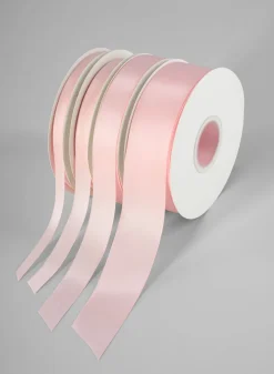Light Pink Double Faced Satin Ribbon 50 Yard Spool