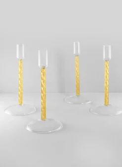 Luxe Amber Glass Candle Stick
