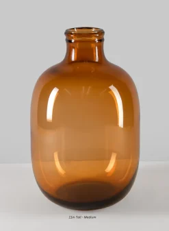 Mesquite Amber Bottle Vase