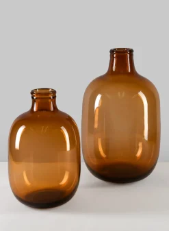 Mesquite Amber Bottle Vase