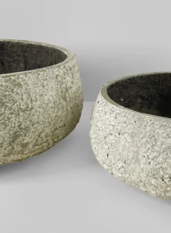 Mesquite Chalk Stone Moss Green Low Bowl