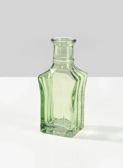 Mexican Green Glass Bud Glass Vases