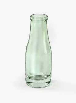 Mexican Green Glass Bud Glass Vases