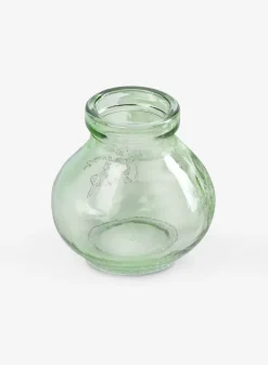 Mexican Green Glass Bud Glass Vases