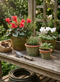 Mossed Redstone Standard Clay Pots