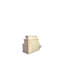 Natural Cedar Rectangular Deck Planters