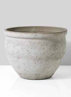 Natural Cement Fishbowl Pot
