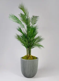 Nordic Gray Real Look PVC Light Weight Planter